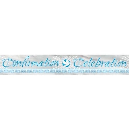 Banner-Radiant Cross Blue-Confirmation-6ft