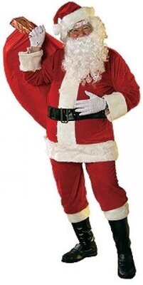 Santa Suit - 6 Piece Velour