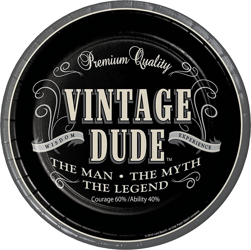 Luncheon Plates-Vintage Dude-Discontinued