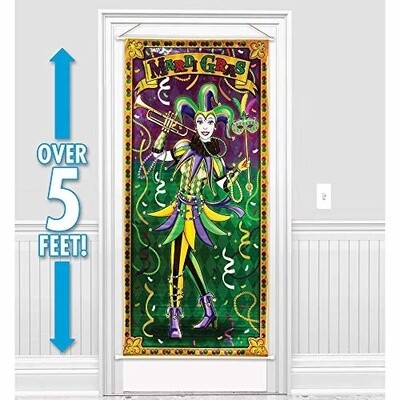 Deluxe Foil Door Panel- Mardi Gras- 5ft