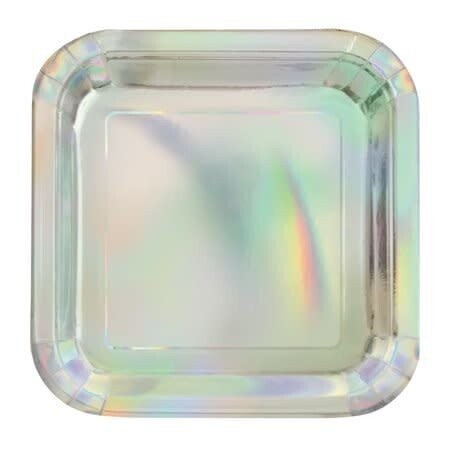 Beverage Paper Plates- Iridescent