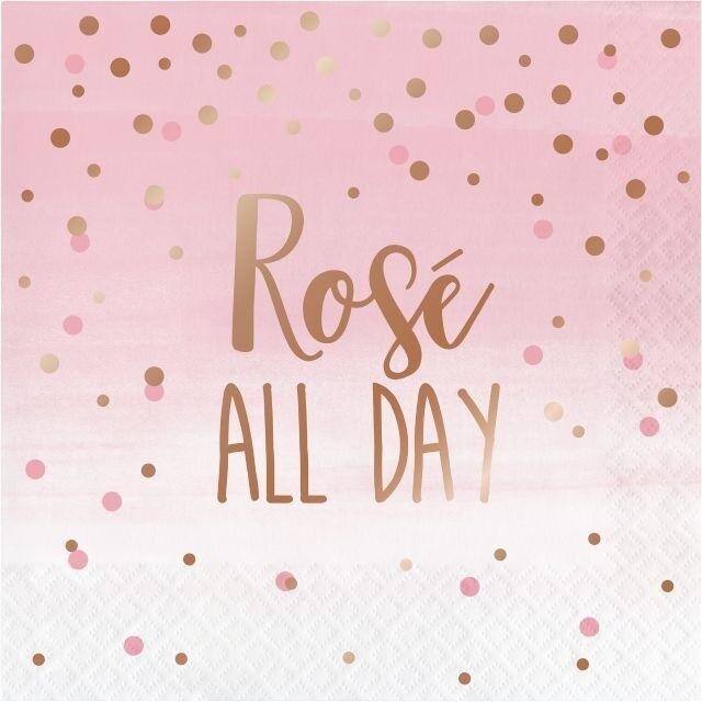 Napkins - LN - Rose All Day - 16pkg - 3ply