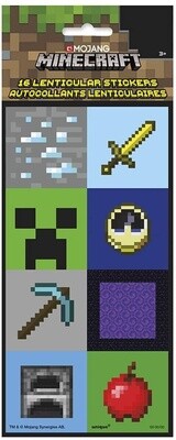 Stickers - Lenticular - Minecraft - 16pk