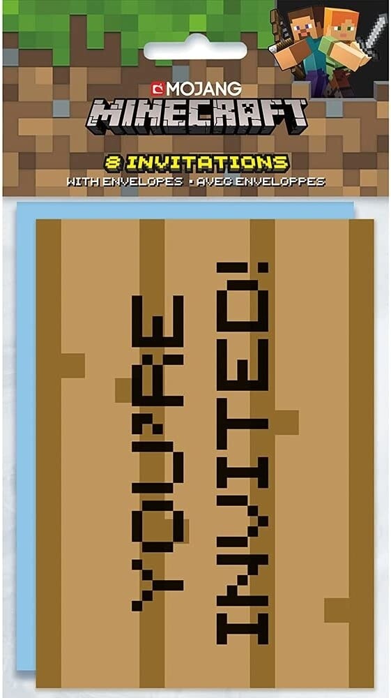 Invitations - Minecraft - 8pk