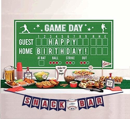 Buffet Decorating Kit-Major League Baseball-15pcs