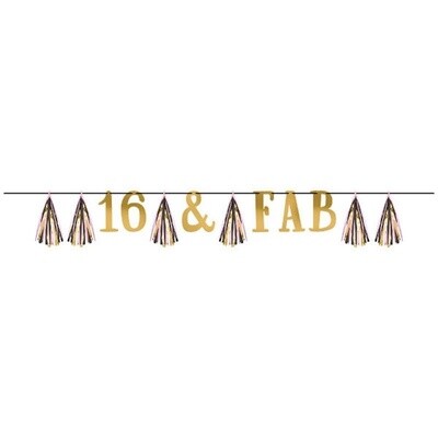 Tassel Garland-Sweet Sixteen