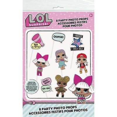 Party Photo Props - LOL Surprise! - 8pk