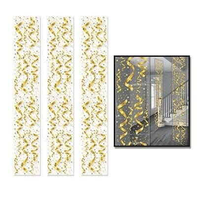 Serps &amp; Confetti - 6ft Party Panels - 3 Pieces