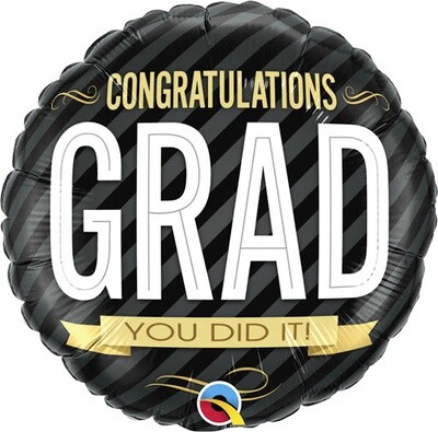 Foil Balloon- Congratulations Grad- You Did It!- 18&quot;