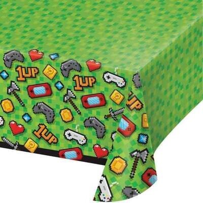 Table Cover - Gaming Party - Plastic- 54&quot; x 102&quot;