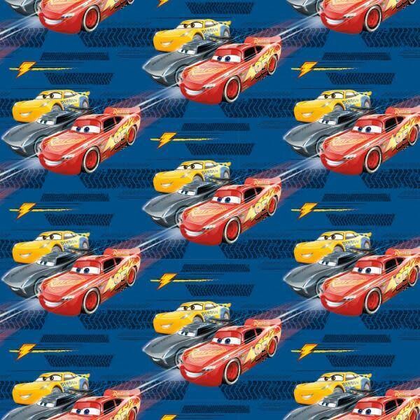 Gift Wrap-Disney Cars-30&quot;x60&quot;