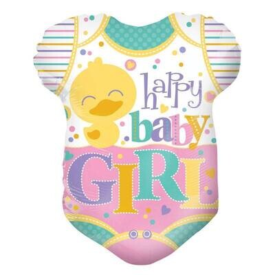 Foil Balloon - Baby Girl Duck Outfit 18&quot;