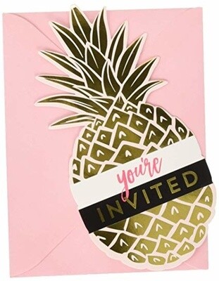 Invitations- Pineapple Wedding- 8pk
