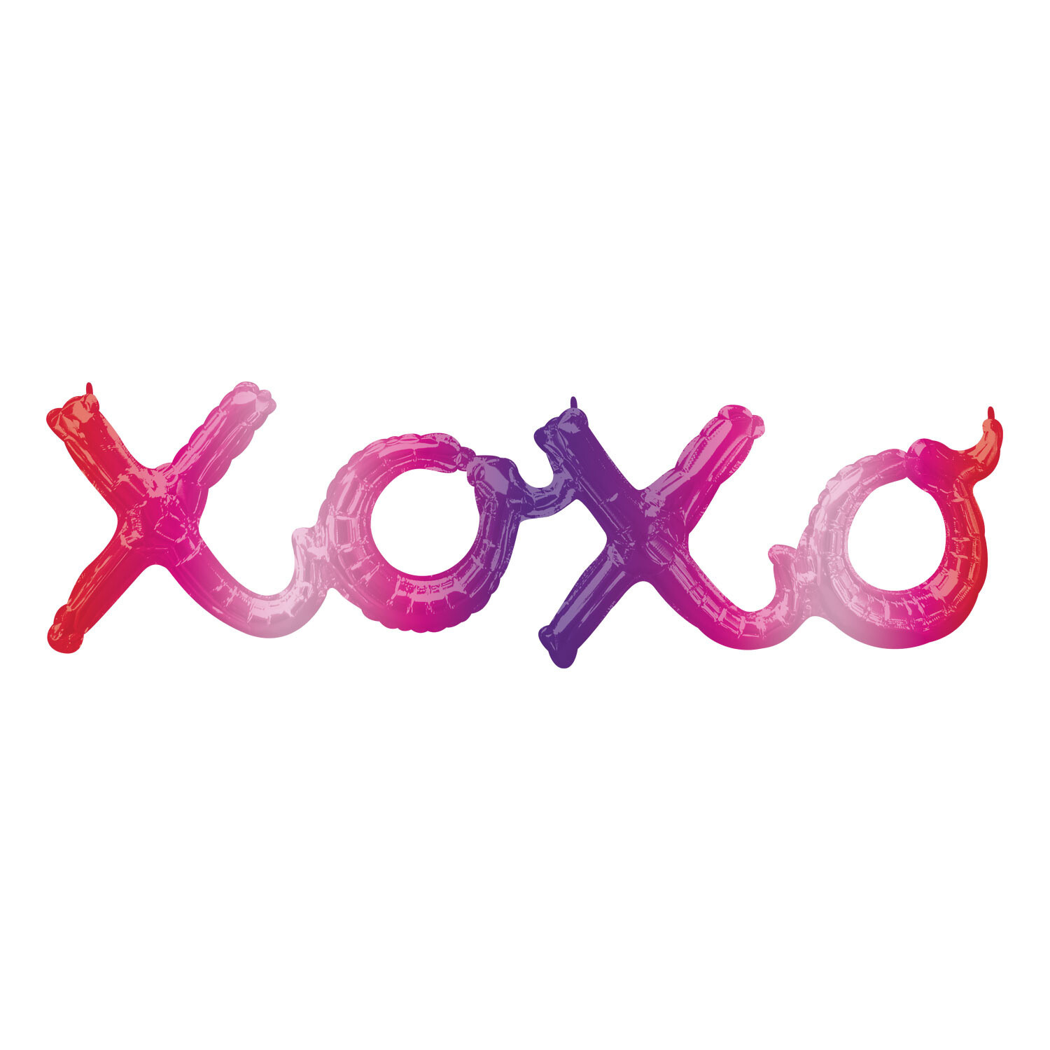 Foil-Air Filled xoxo in pink 39&quot;x11&quot;