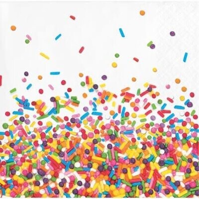 Beverage Napkins- Sprinkles- 16pk/2ply- Discontinued