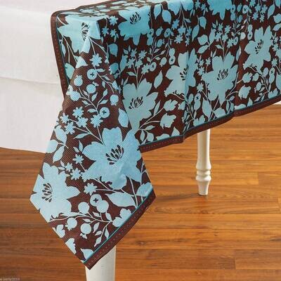 Tablecover- Cocoa Floral- 54 x 102&quot;