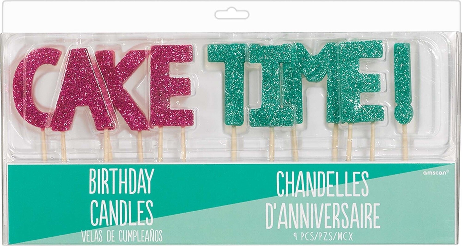Candles- Young &amp; Fabulous- Cake Time- 9pcs