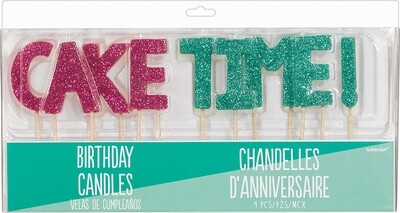 Candles- Young &amp; Fabulous- Cake Time- 9pcs