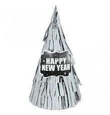 Hat New year Silver Fringe