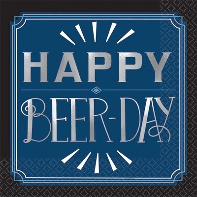 Beverage Napkins- Happy Beer Day- 16pk