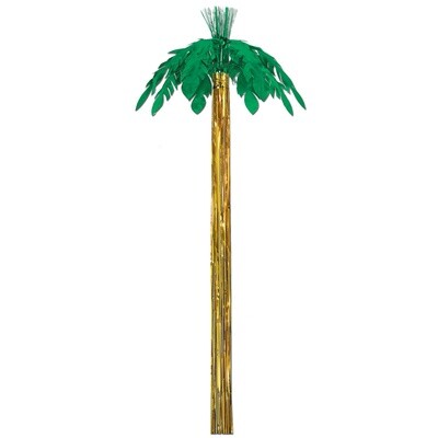 Hanging Decor-Metallic Palm Tree/ 8 FT