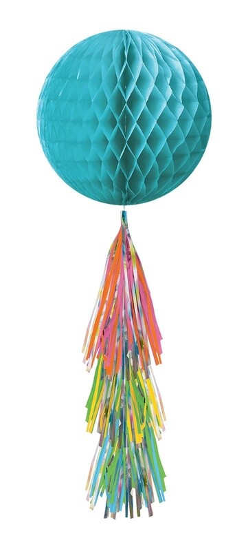 Hanging Decoration-Caribbean Blue Honeycomb Ball
