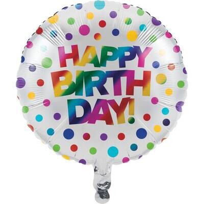 Foil Balloon - Rainbow Foil - 18&quot;