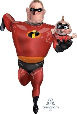 Foil Balloon- Incredibles 2 Airwalker- 35&quot; x 67&quot;