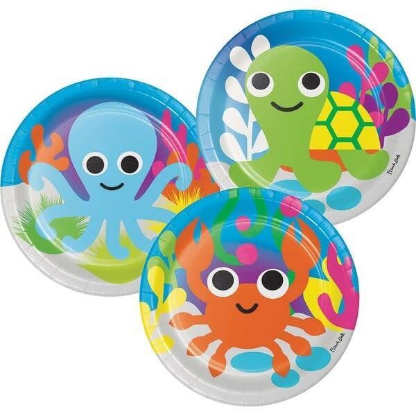 Beverage Paper Plates- Juvi Ocean (10 ct)