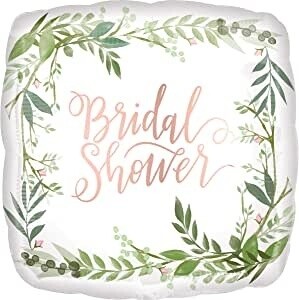 Foil Balloon - Bridal Shower Love Leaves (18&quot;)