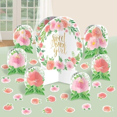 Table Decorating Kit- Floral Baby- 7pcs