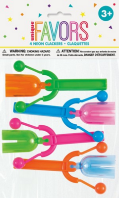 Party Favors-Neon Clackers-4pk