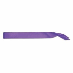Satin Sash-Customizable-Purple-One Size Fits Most-1 Count