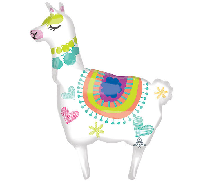 Foil Balloon-Supershape-White Alpaca