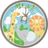 Luncheon Paper Plates-Jungle Animals-8pk-9&quot;