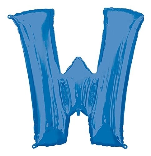 Foil Balloon-#W-Blue-34&quot;