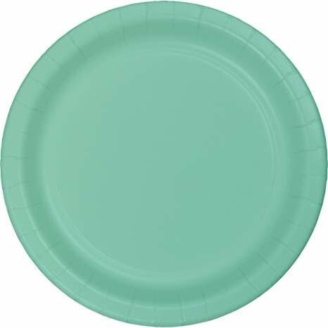 Beverage Paper Plates-Cool Mint-20pk-7&quot;