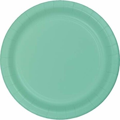 Beverage Paper Plates-Cool Mint-20pk-7&quot;