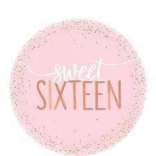 Beverage Paper Plates-Sixteen Blush-8pk-7&quot;