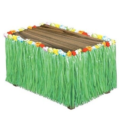 Table Skirting - Artifical Grass and Flowers