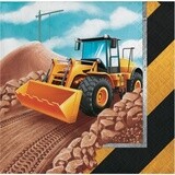 Beverage Napkins - Big Dig Construction -  16pk - 2ply