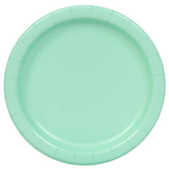 Luncheon Paper Plates-Cool Mint-20pk-9&quot;