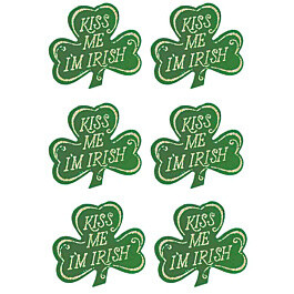 St Patricks- Kiss Me Irish cutouts