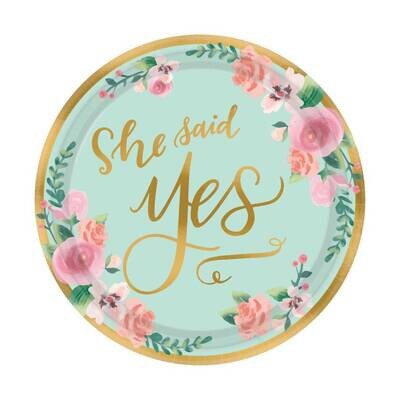 Beverage Paper Plates- Mint To Be- 8pk/7&quot;