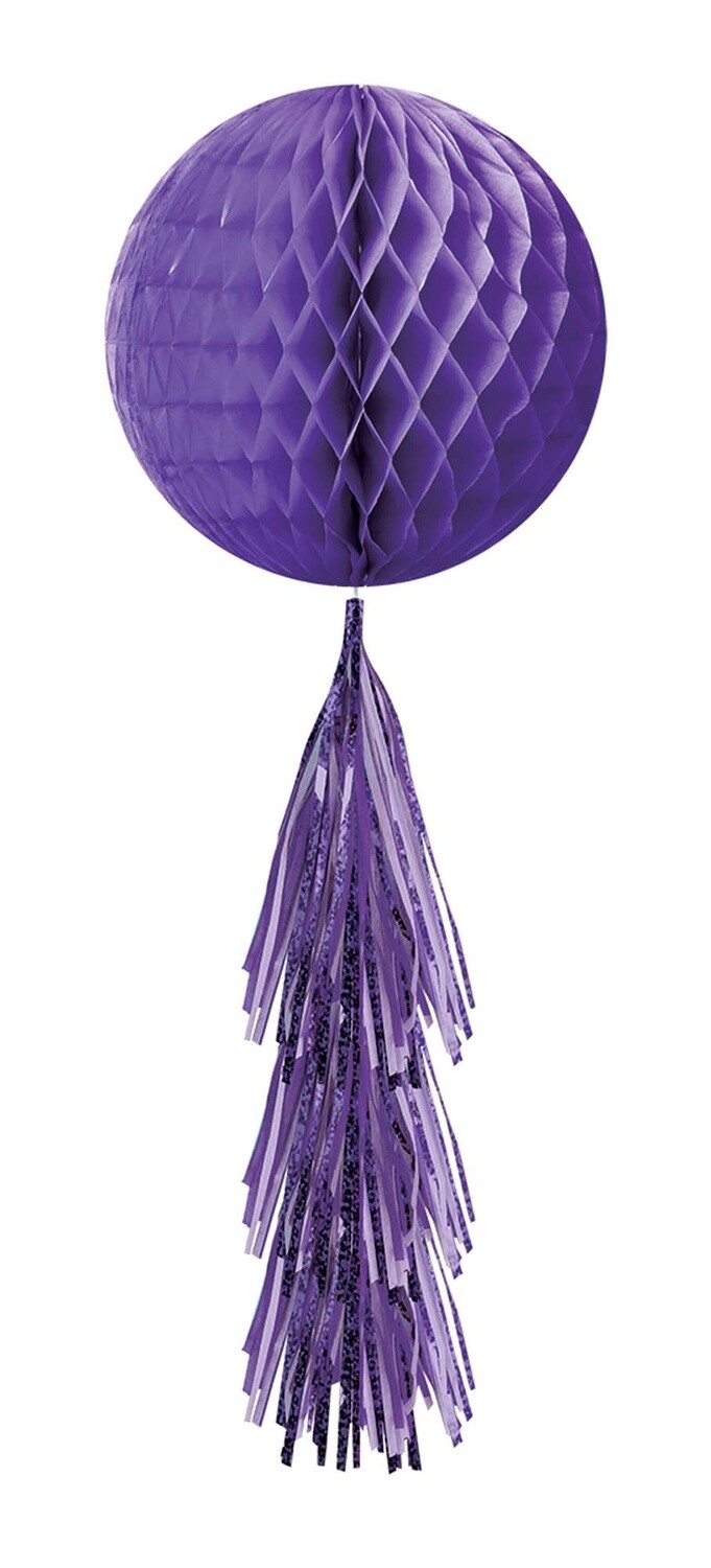 Hanging Decoration-Purple Honeycomb Ball