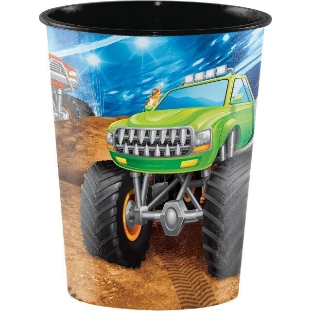 Cups-Plastic-Monster Truck Rally-16oz