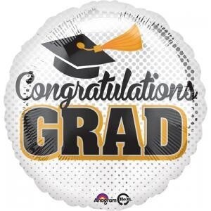 Foil Balloon- Congratulations Grad- 18&quot;