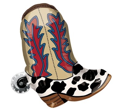 Foil Balloon - Cowboy Boot 21&quot; x 24&quot;