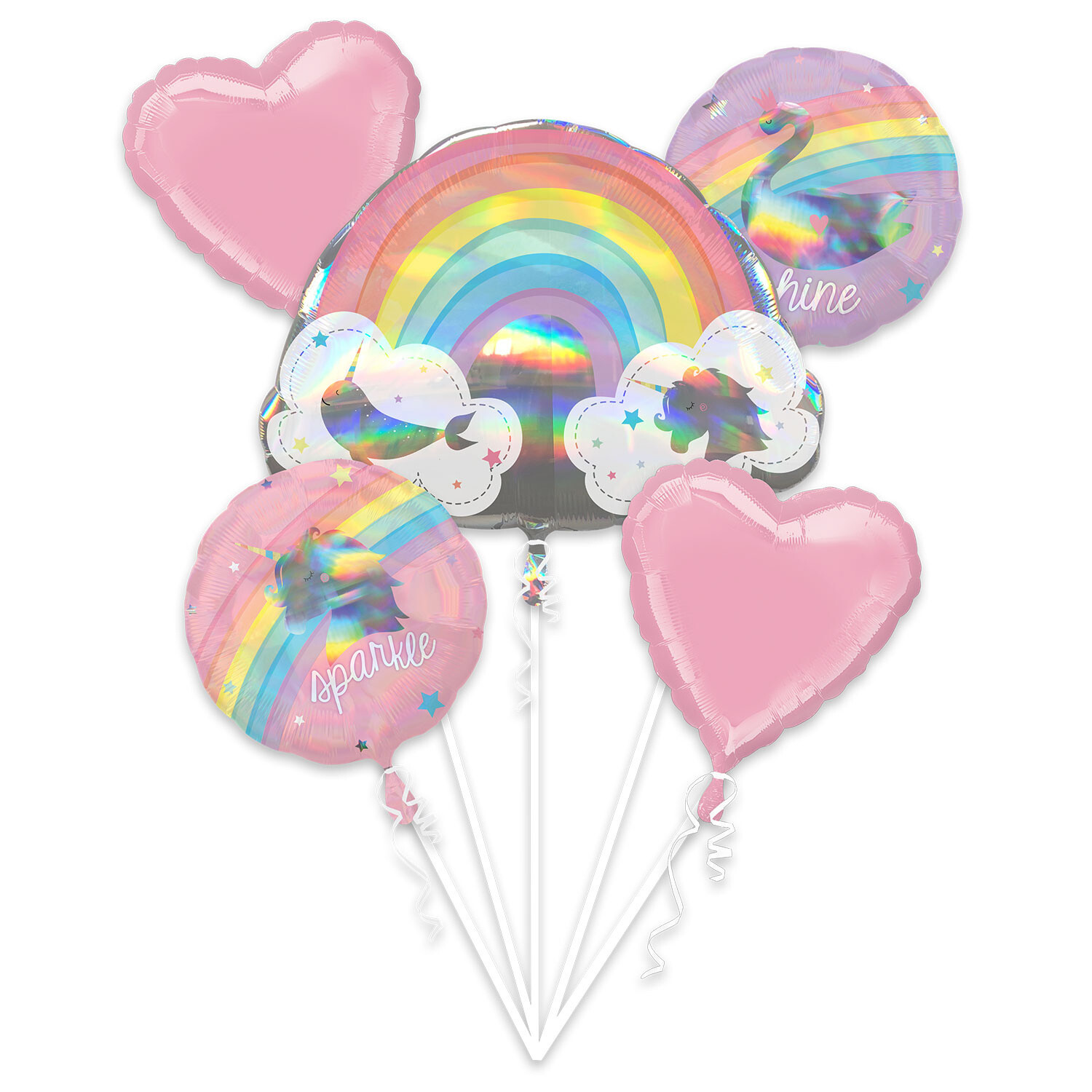 Foil Balloon - Magical Unicorn Birthday Bouquet
