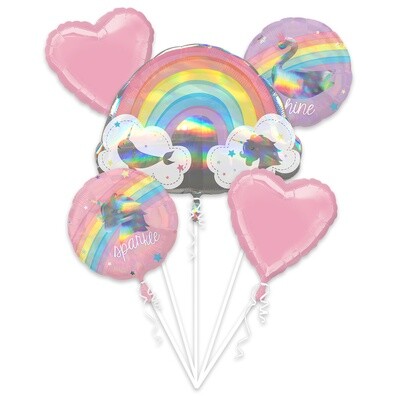 Foil Balloon - Magical Unicorn Birthday Bouquet
